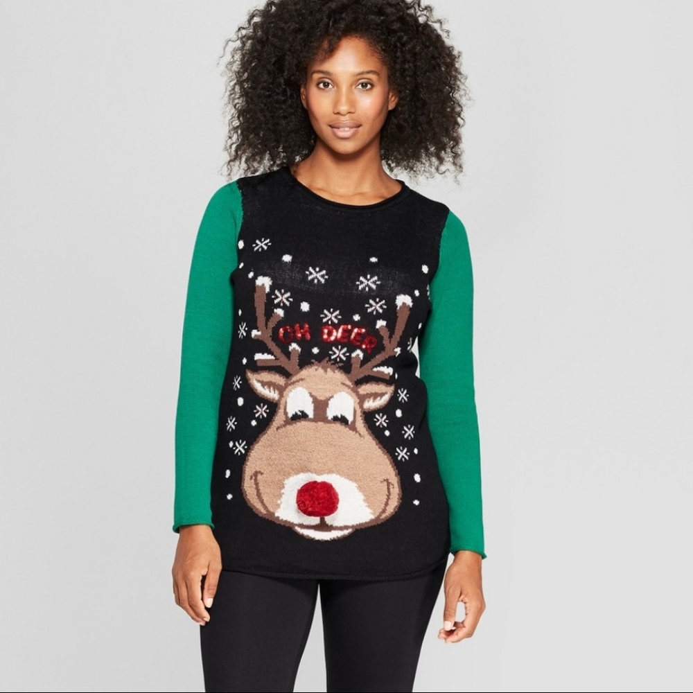 2/$30 ☆ NWT Ugly Christmas Sweater 'Oh Deer' Size Small
